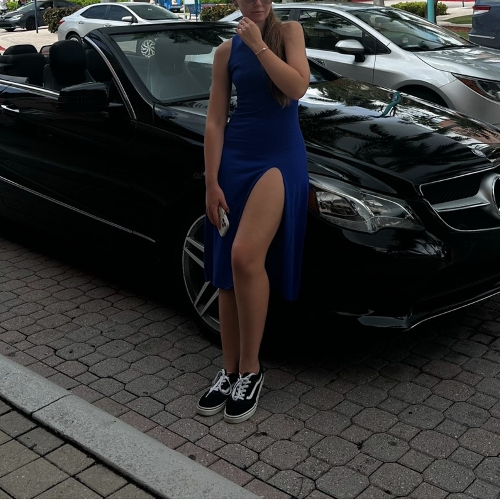 SHEIN Blue Maxi Dress
